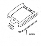 Click Here For Full Product Info E16731 BONDING STRIP-UPPER FENDER-HAND LAYUP-WHITE-LEFT HAND-63-65