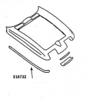 Click Here For Full Product Info E16732 BONDING STRIP-UPPER FENDER-HAND LAYUP-WHITE-RIGHT HAND-63-65