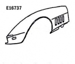 E16737 FENDER-FRONT-HAND LAYUP-LEFT HAND-68-69