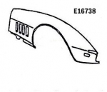 Click Here For Full Product Info E16738 FENDER-FRONT-HAND LAYUP-RIGHT HAND-68-69