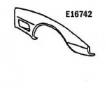 E16742 FENDER-FRONT-HAND LAYUP-RIGHT HAND-73-79