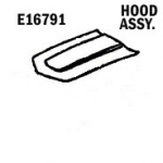 E16791 HOOD-ASSEMBLY-HAND LAYUP-73-75