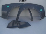 E16917 FLARES-FENDER REAR-HAND LAYUP-3 INCH WIDE-SET OF 2-INCLUDES DOOR PIECES-68-82