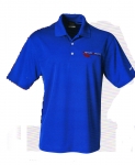 E17105 SHIRT-POLO-GRAND SPORT CORVETTE EMBROIDERED EMBLEM-100% POLYESTER-BLUE SAPPHIRE