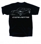 E17116 SHIRT-CORVETTE-BLACK