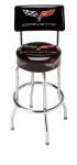 E17220 STOOL-C6 CORVETTE STINGRAY COUNTER STOOL WITH BACK-3 HEIGHTS