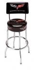 Click Here For Full Product Info E17220 STOOL-C6 CORVETTE STINGRAY COUNTER STOOL WITH BACK-3 HEIGHTS