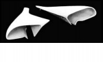 Click Here For Full Product Info E18051 CAPS-MIRROR-VADER STYLE-FIBERGLASS-HAND LAYUP-PAIR-84