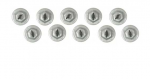 Click Here For Full Product Info E18411 NUT KIT-SPEED-FRONT EMBLEM-TOP FENDER AND FENDER SPEAR-1-8-10 PIECES-57-82