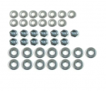 E18415 NUT AND WASHER SET-GRILLE-OVAL-MOLDING-39 PIECES-53-57