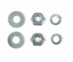 E18561 ATTACHING KIT-DEFROSTER-OUTLET ESCUTCHEON-NUT AND WASHERS-6 PIECES-53-62