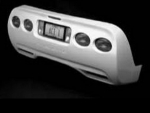 Click Here For Full Product Info E18761 BUMPER-REAR-CUSTOM-FIBERGLASS-HAND LAYUP-TRUFLEX-IN BLACK FINISH-97-94