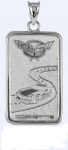 Click Here For Full Product Info E18843 JEWELRY-INGOT-.925 STERLING SILVER-3.79 (DWT) PENNYWEIGHT-CORVETTE C5 EMBLEM