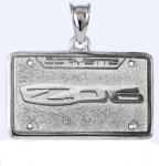 Click Here For Full Product Info E18855 JEWELRY-LICENSE PLATE-.925 STERLING SILVER-CORVETTE C6-Z06