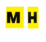 Click Here For Full Product Info E19017 DECAL-VALVE COVER ENGINE CODE LETTER MH-69