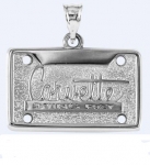 E19391 JEWELRY-LICENSE PLATE-.925 STERLING SILVER-CORVETTE STING RAY