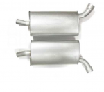 E19765 MUFFLER-ALUMINIZED-LOUD-2.5 INCH-PAIR-68-72