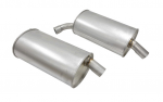 E19768 MUFFLER-ALUMINIZED-ROUND-2 INCH-PAIR-73