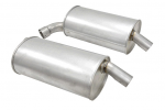 E19769 MUFFLER-ALUMINIZED-ROUND-2.5 INCH-PAIR-73