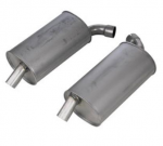 E19790 MUFFLER-STAINLESS STEEL-OFF ROAD-2 INCH-3 CHAMBER-PAIR-68-72