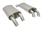 E19803 MUFFLER-STAINLESS STEEL-OVAL-DUAL OUTLET-PAIR-84