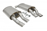 E19804 MUFFLER-STAINLESS STEEL-OVAL-DUAL OUTLET-PAIR-85-90