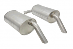 E19805 MUFFLER-ALUMINIZED-ROUND-2 INCH-PAIR-74