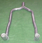 E19829 PIPE-EXHAUST-FRONT-Y PIPE-ALUMINIZED-EXCEPT ZR1-86-91
