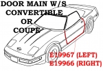 E19967 WEATHERSTRIP-DOOR MAIN-COUPE OR CONVERTIBLE-USA-LEFT-97-04