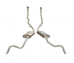 Click Here For Full Product Info E20062 EXHAUST SYSTEM-STAINLESS STEEL-OVAL MUFFLER-NO CROSSOVER-2 INCH MANIFOLD-61-62-NO LONGER AVAIALBLE