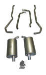 E20089 EXHAUST SYSTEM-STAINLESS STEEL-2 INCH-SMALL BLOCK-AUTOMATIC-73