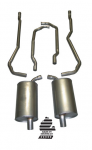 E19991 EXHAUST SYSTEM-ALUMINIZED-2 INCH-SMALL BLOCK-MANUAL-73