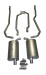 E20090 EXHAUST SYSTEM-STAINLESS STEEL-2 INCH-SMALL BLOCK-MANUAL-73