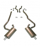 E20085 EXHAUST SYSTEM-STAINLESS STEEL-2.5 TO 2 INCH-BIG BLOCK-427-AUTOMATIC-69