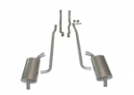 E20079 EXHAUST SYSTEM-STAINLESS STEEL-2.5 INCH-SMALL BLOCK-2.5 INCH MANIFOLD-MANUAL-64-65