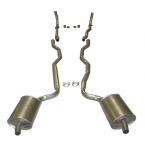 Click Here For Full Product Info E20016 EXHAUST SYSTEM-ALUMINIZED-2 INCH-SMALL BLOCK-MANUAL-WELDED MUFFLER-63
