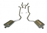 E20112 EXHAUST SYSTEM-STAINLESS STEEL-2.5 INCH-BIG BLOCK-427-AUTOMATIC-WELDED MUFFLER-68