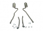 Click Here For Full Product Info E20116 EXHAUST SYSTEM-STAINLESS STEEL-2.5 INCH-BIG BLOCK-454-AUTOMATIC-WELDED MUFFLER-70-72