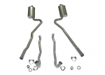 Click Here For Full Product Info E20036 EXHAUST SYSTEM-ALUMINIZED-2 INCH-SMALL BLOCK-MANUAL-WELDED MUFFLER-68-72