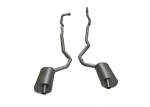 E20039 EXHAUST SYSTEM-ALUMINIZED-2 TO 2.5 INCH-SMALL BLOCK-AUTOMATIC-WELDED MUFFLER-73