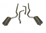 E20040 EXHAUST SYSTEM-ALUMINIZED-2 TO 2.5 INCH-SMALL BLOCK-MANUAL-WELDED MUFFLER-73