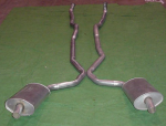 E20122 EXHAUST SYSTEM-STAINLESS STEEL-2.5 INCH-BIG BLOCK-454-AUTOMATIC-WELDED MUFFLER-73
