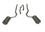 E20123 EXHAUST SYSTEM-STAINLESS STEEL-2.5 INCH-BIG BLOCK-454-MANUAL-WELDED MUFFLER-73