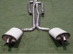 E20074 EXHAUST SYSTEM-STAINLESS STEEL-2.5 INCH-BIG BLOCK-427-AUTOMATIC-66-67