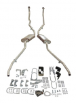 Click Here For Full Product Info E20184 EXHAUST SYSTEM-DELUXE-WELDED OVAL MUFFLER-NO CROSSOVER-59-60