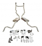 Click Here For Full Product Info E20188 EXHAUST SYSTEM-DELUXE-2.5 INCH-WELDED OVAL MUFFLER-WITH CROSSOVER-62