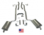 Click Here For Full Product Info E20200 EXHAUST SYSTEM-DELUXE-2.5 INCH-BIG BLOCK-MANUAL-396/427-WELDED MUFFLER-65-67