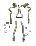 E20214 EXHAUST SYSTEM-DELUXE-2 TO 2.5 INCH-SMALL BLOCK-AUTOMATIC-68-69