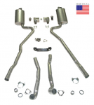 Click Here For Full Product Info E20238 EXHAUST SYSTEM-DELUXE-2.5 INCH-BIG BLOCK-454-AUTOMATIC-WELDED MUFFLER-70-72