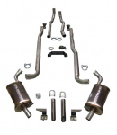 E20262 EXHAUST SYSTEM-MAGNAFLOW-DELUXE-2 INCH-SMALL BLOCK-327-MANUAL & AUTOMATIC-64-67